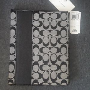 Black Coach iPad 2, 3, or 4 Case NWT